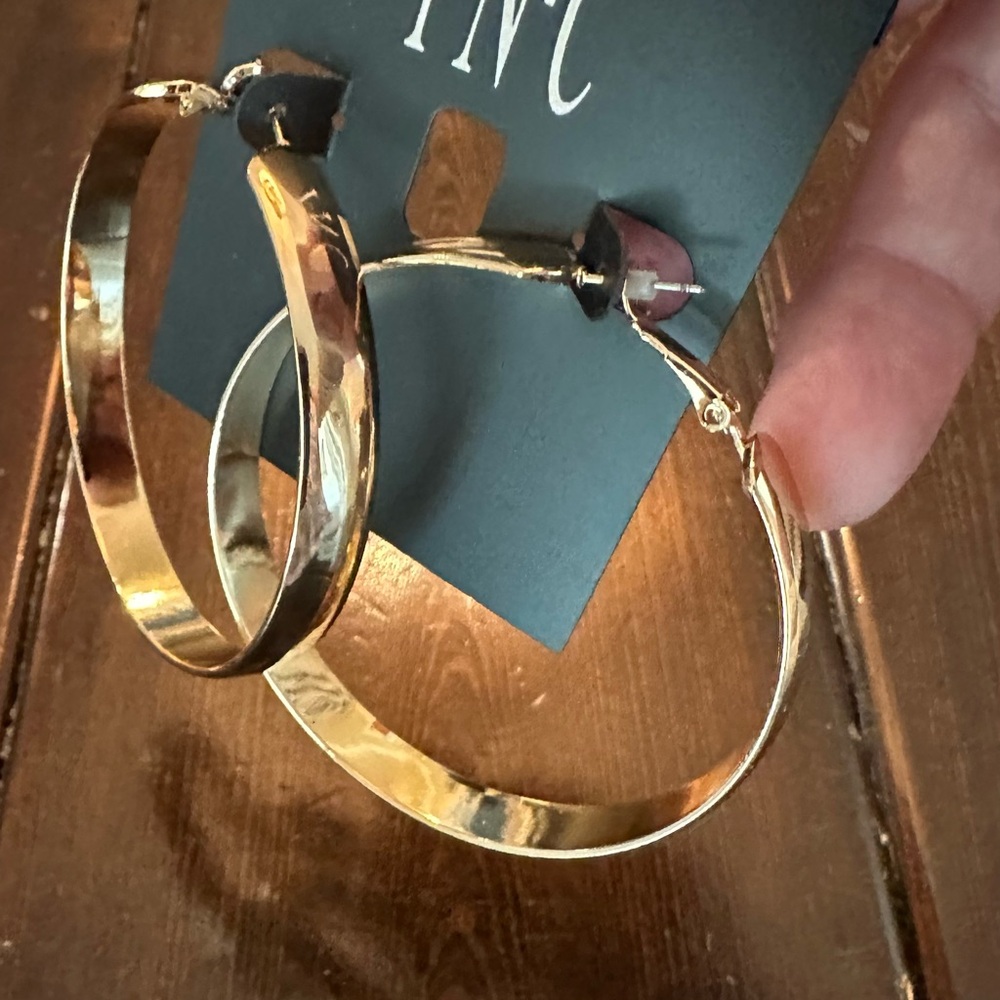 INC International Concepts Gold Hoop Earrings